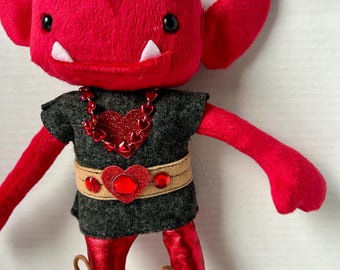 Kids Toys Plush Stuffed Monster Red Goblin