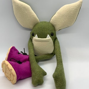 Kids Toys Plush Monster Goblin Troll Elf Weeglin felt
