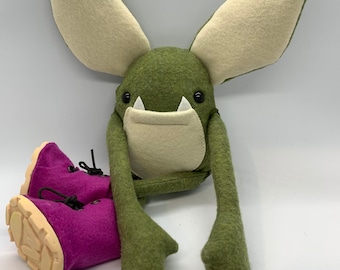 Kids Toys Plush Monster Goblin Troll Elf Weeglin felt