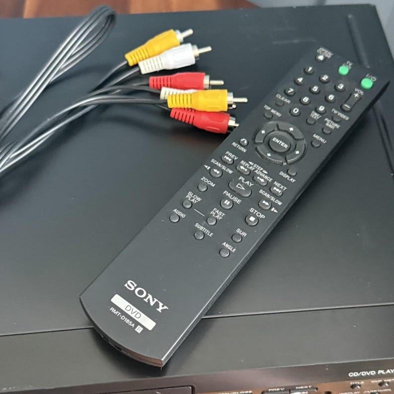 Sony DVP-S360 Cd Dvd Player w/ Remote RCA Cables Tested Working Dolby bild 5