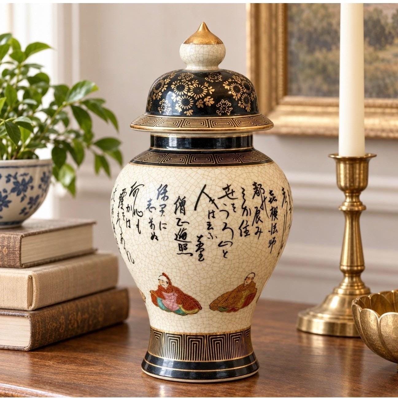 Fujita Kutani Vase - Etsy