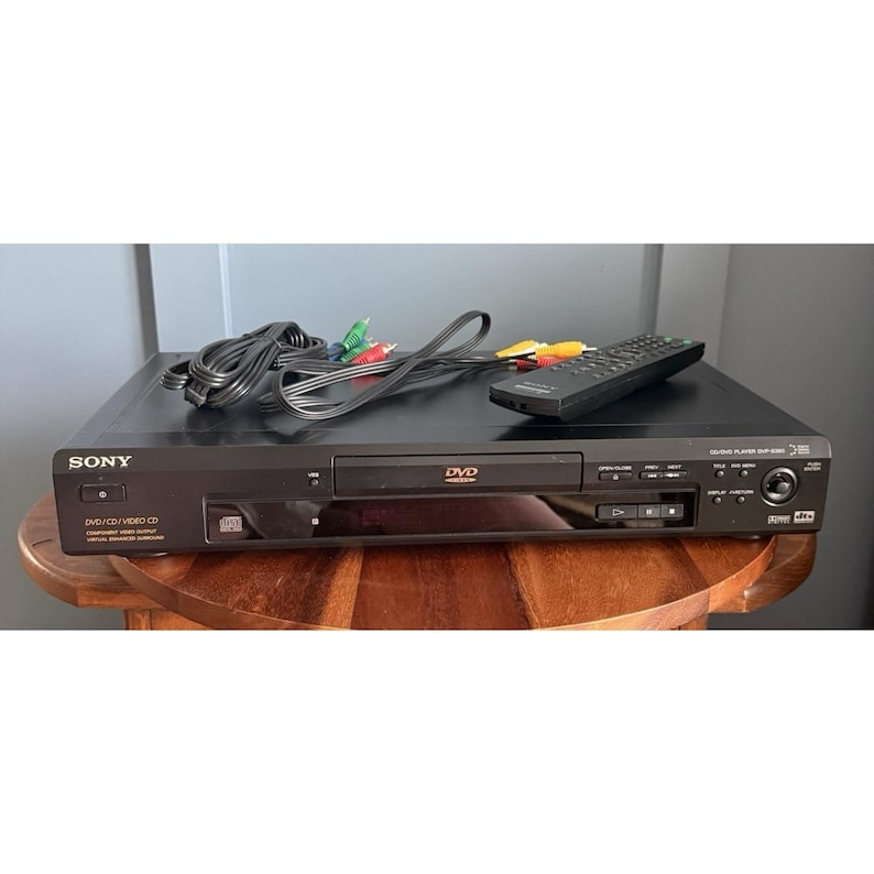 Sony DVP-S360 Cd Dvd Player w/ Remote RCA Cables Tested Working Dolby bild 1