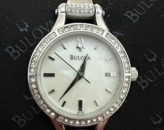 VTG Bulova Two-Tone Ladies Watch with White Mother-of-Pearl Dial Bulova Women main image 2