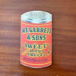 sweet garrett snuff tobacco W, E. & Sons Scotch 1.15 oz., 12 pk GARRETT SWEET MILD SNUFF 12CT.