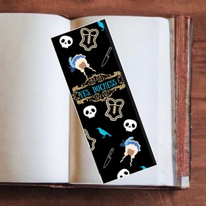 Leather and Lark bookmark, butcher and black bird book