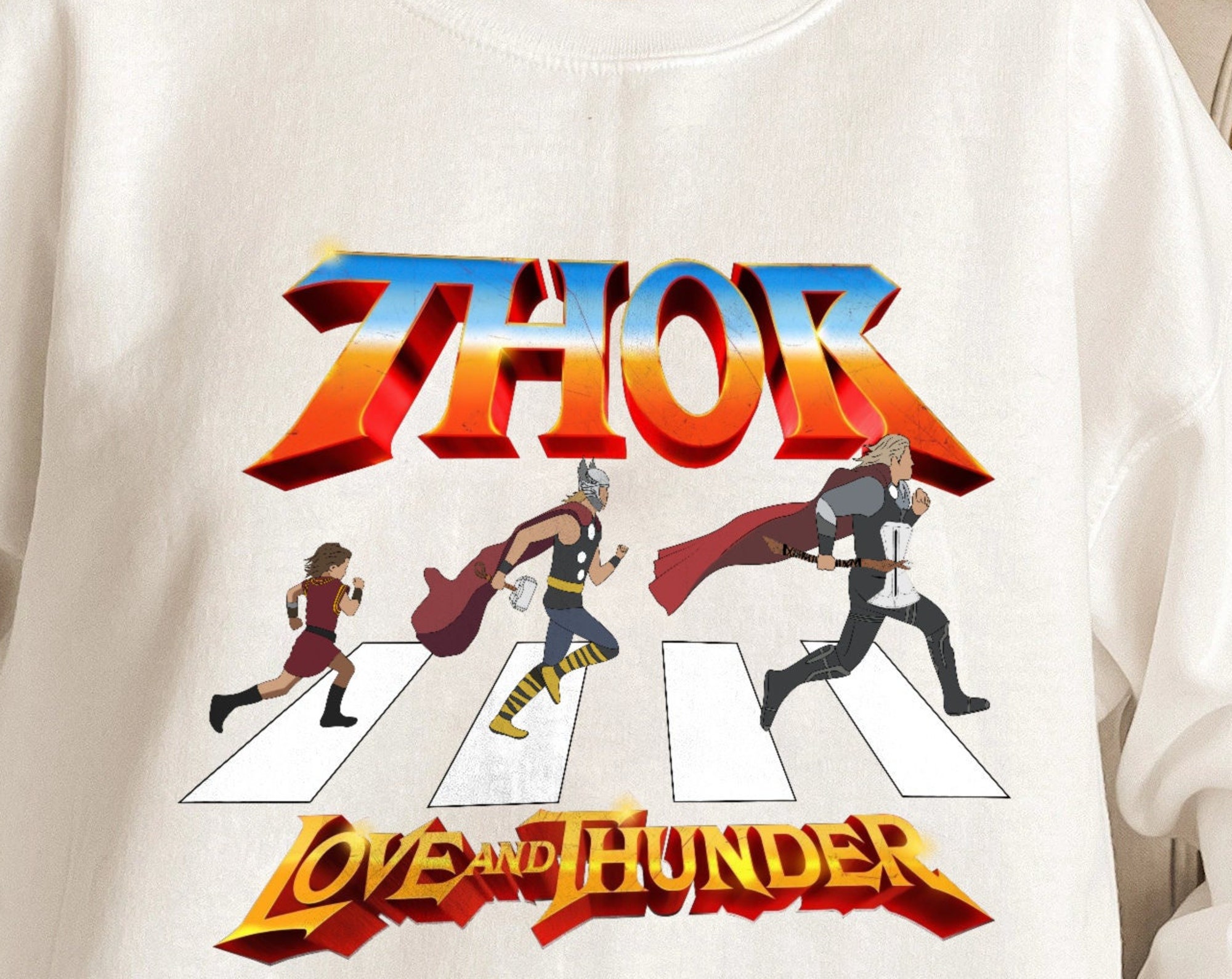Thor Love and Thunder Crewneck Sweatshirt, Avenger Team Shirt