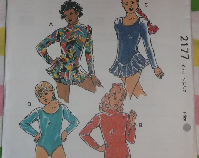 Kwik Sew Girls Figure Skating Dress Pattern Etsy