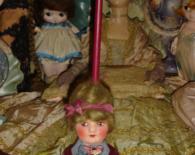 Doll Head Hat Stand Vintage Style 1920s Pink Etsy