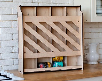 Can organizer, Canned food rack, Can cupboard, Soda can rack, Pantry storage, Can dispenser, Wall can storage, Canned food storage