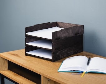 Papierablage Schreibtisch Organizer, Schreibtisch Organizer, Briefablage für den Schreibtisch, Office Aktenhalter, Dokumentenablage, Papiersorter, Aktenregal