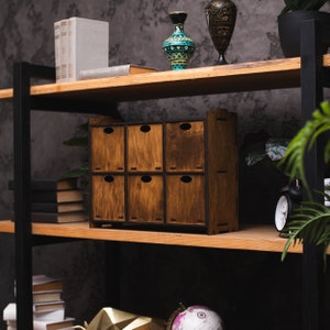 Tiroirs d'apothicaire, support mural pour armoire d'apothicaire, boîte de rangement pour cristaux, boîte à compartiments, petite armoire à tiroirs, tiroirs de boîte à bijoux