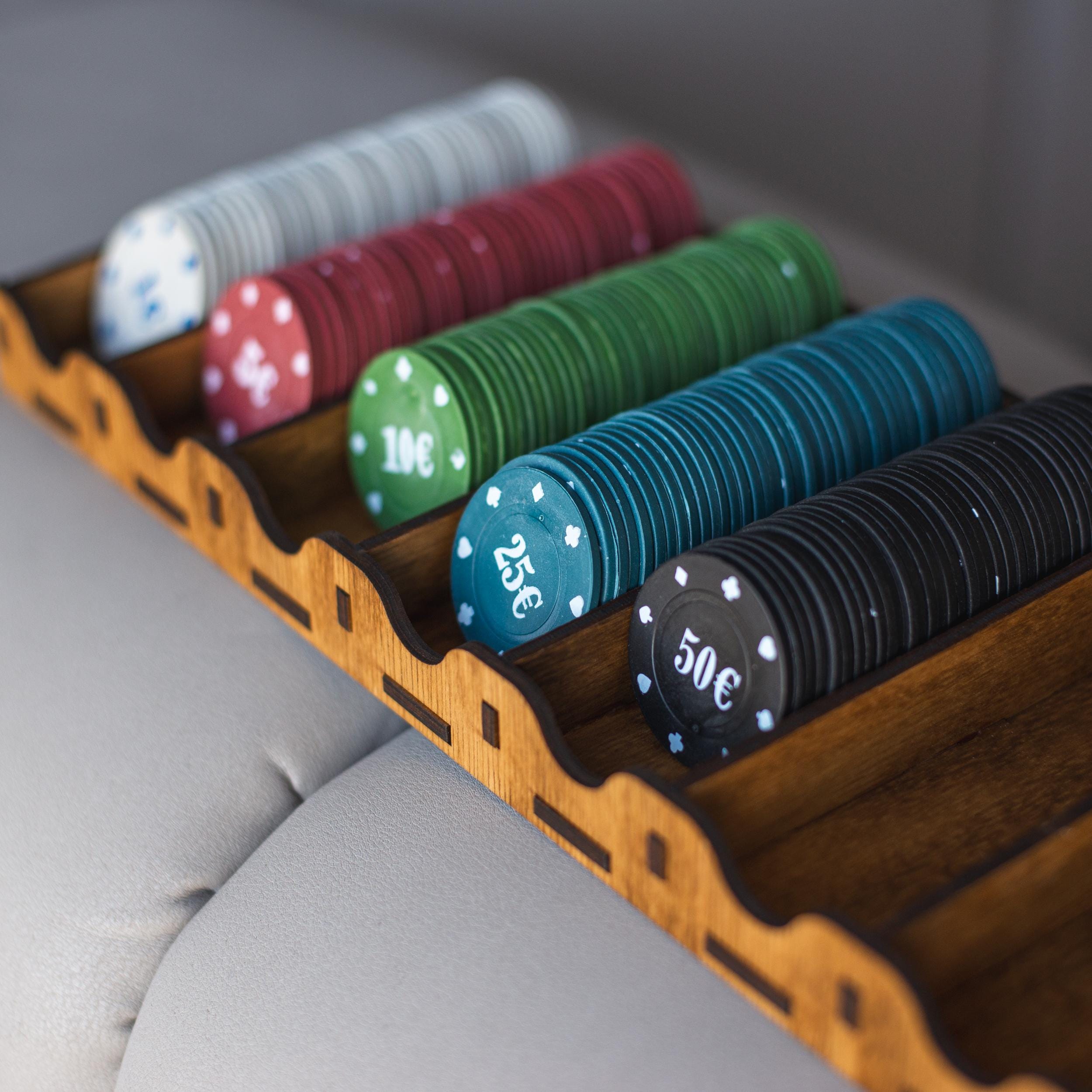 Plateau Organiseur De Jetons De Poker – Support En PP Portable, Rangement Facile, Pour Tous Les Jeux De Casino