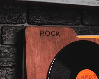 Separadores de discos, separadores de álbumes de música, separadores de géneros musicales, separadores de discos de vinilo personalizados, letreros de géneros musicales, separadores de discos LP