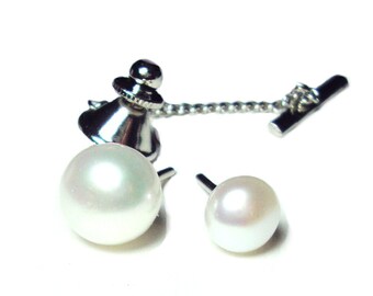 Vintage Mother Of Pearl Tie Tack Sold