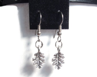 leaf dangle earrings