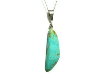 Turquoise Sterling Silver pendant with chain