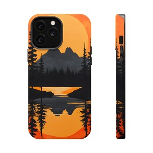 Custodia MagSafe per iPhone 16 15 14 13 / con design Vivid Sunset Mountain