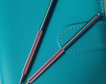 Rubbelhilfe aus Metall für Sparchallenges, Regenbogen
