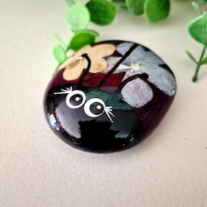 Painted Ladybug Rock, Hand Painted Rock, Ladybug Rocks, Designed Ladybug Rock, Friendship Rock, Rock Gift, Red Bug Rock, Paperweight