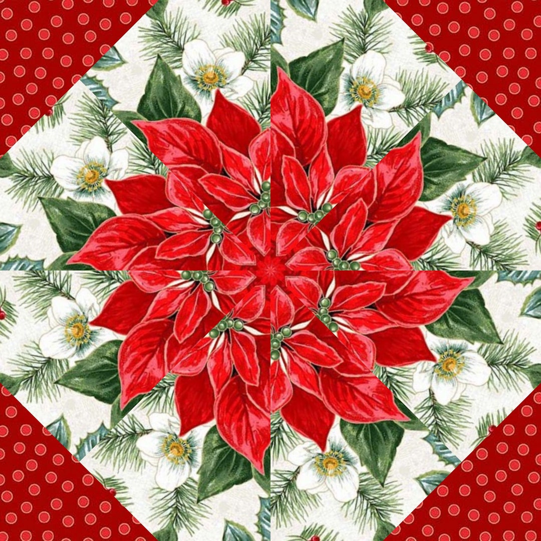 Pre Cut Quilt Kit Kaleidoscope Quilt Block Kit Stack N Whack Christmas