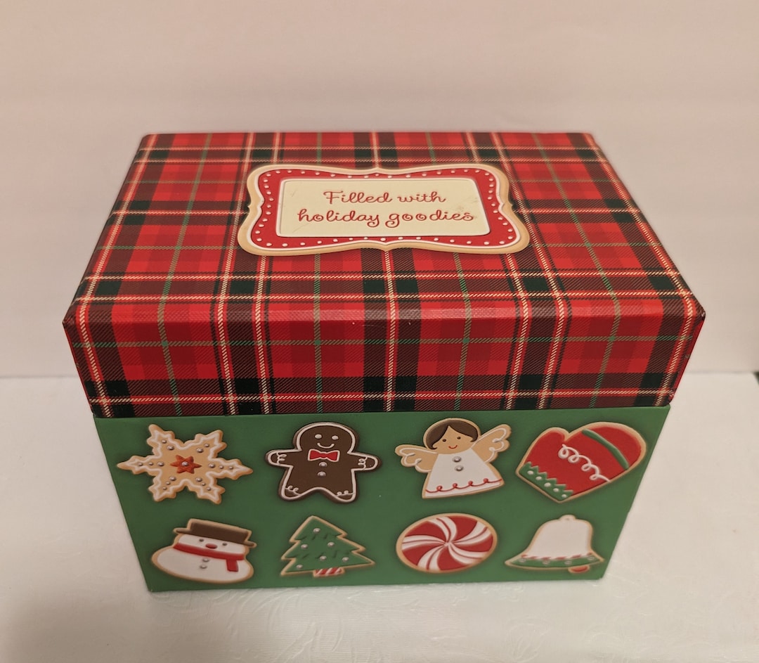 Vintage Hallmark Recipe or Candy Box Fits 4X6 Cards Christmas Etsy