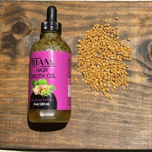 Organic Hair Growth Oil - Strengthen & Nourish for Thicker, Fuller Hair - Natural Scalp Treatment for 4C, Curly, and Natural Hair Types