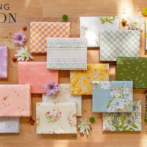 Art Gallery Fabric Fat Quarter Bundle Midsummer & True Blue Cotton Quilt Fabric Sharon Holland, Maureen Cracknell Patchwork Sewing
