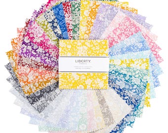 Liberty Fabrics Charm Pack & Fat Quarters for Patchwork Sewing and Quilting