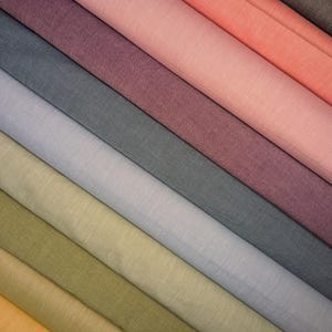 Tilda Fabric Chambray, Woven Cotton for Patchwork Quilting