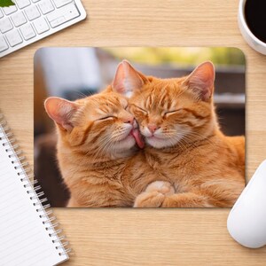 Personalized mouse pad with pet photo – Pet gift, unique office accessory