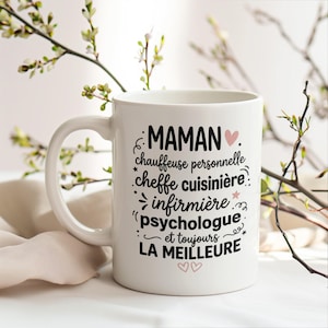 Original Gift Mug for Mom – Driver, Chef, Nurse, Psychologist – Funny Gift Idea for Mother's Day, Birthday, or Mom
