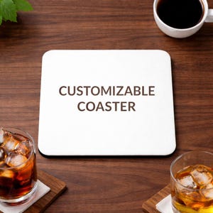 Personalized Photo Coaster – Customizable Coaster – Family Gift – Unique Homemade Gift Idea