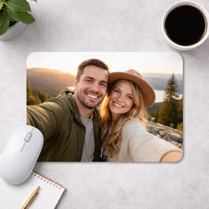 Personalized photo mouse pad – Custom gift for family, colleagues, office decoration