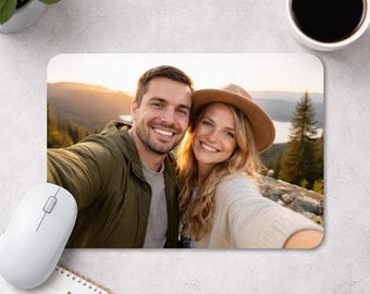 Personalized photo mouse pad – Custom gift for family, colleagues, office decoration