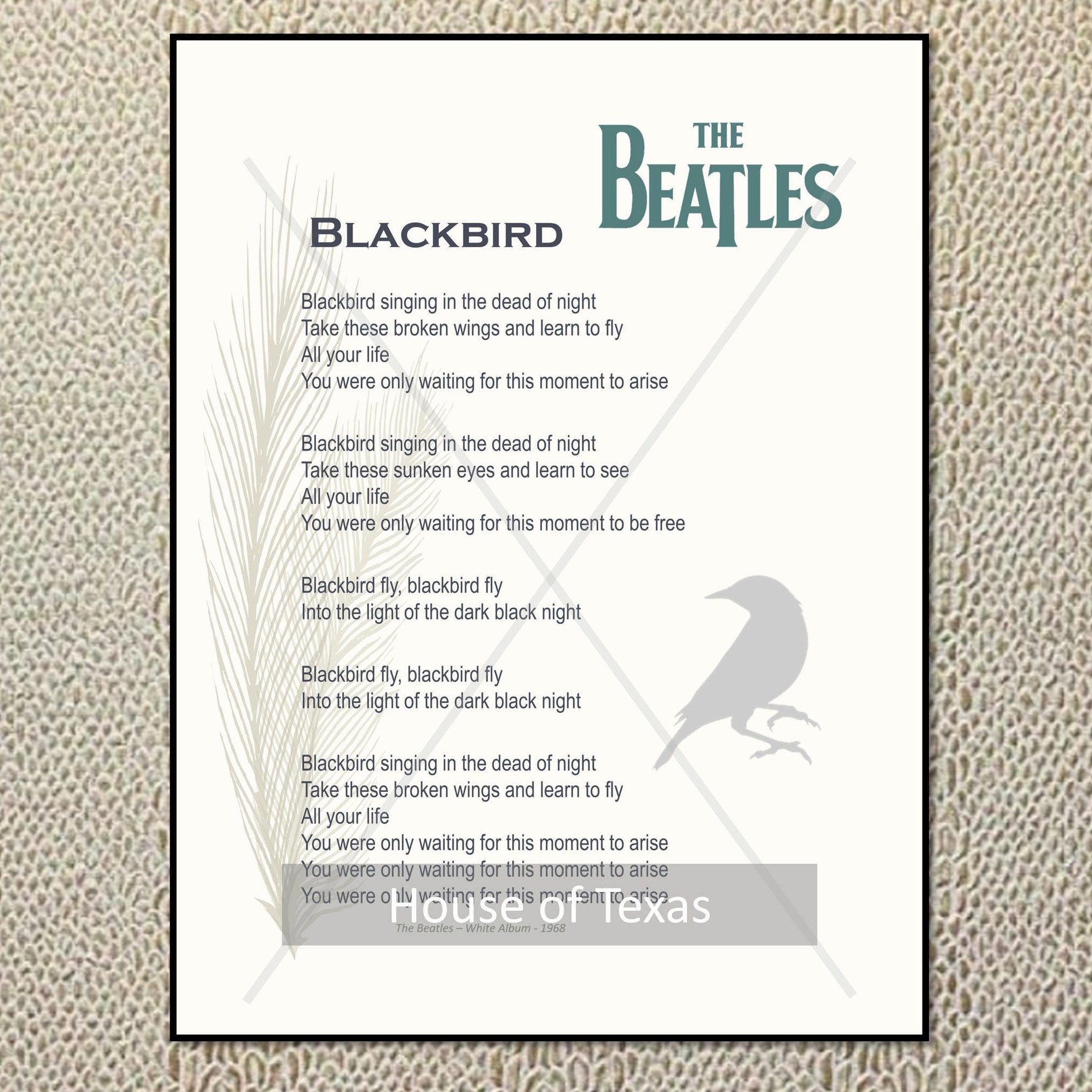 The Beatles' original lyrics