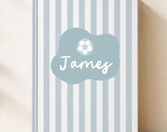 Personalized Soccer Journal Or Notebook Soccer Fan Gift for Boys Girls Or Coach Soccer Team Gifts