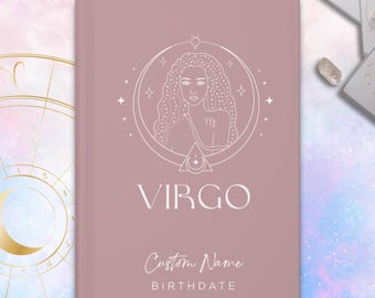 Virgo Zodiac Sign Custom Journal Birthday Gift For Friend Birth Month Zodiac Gift For Mom Journal Notebook Astrology Gift Grandma Birthday