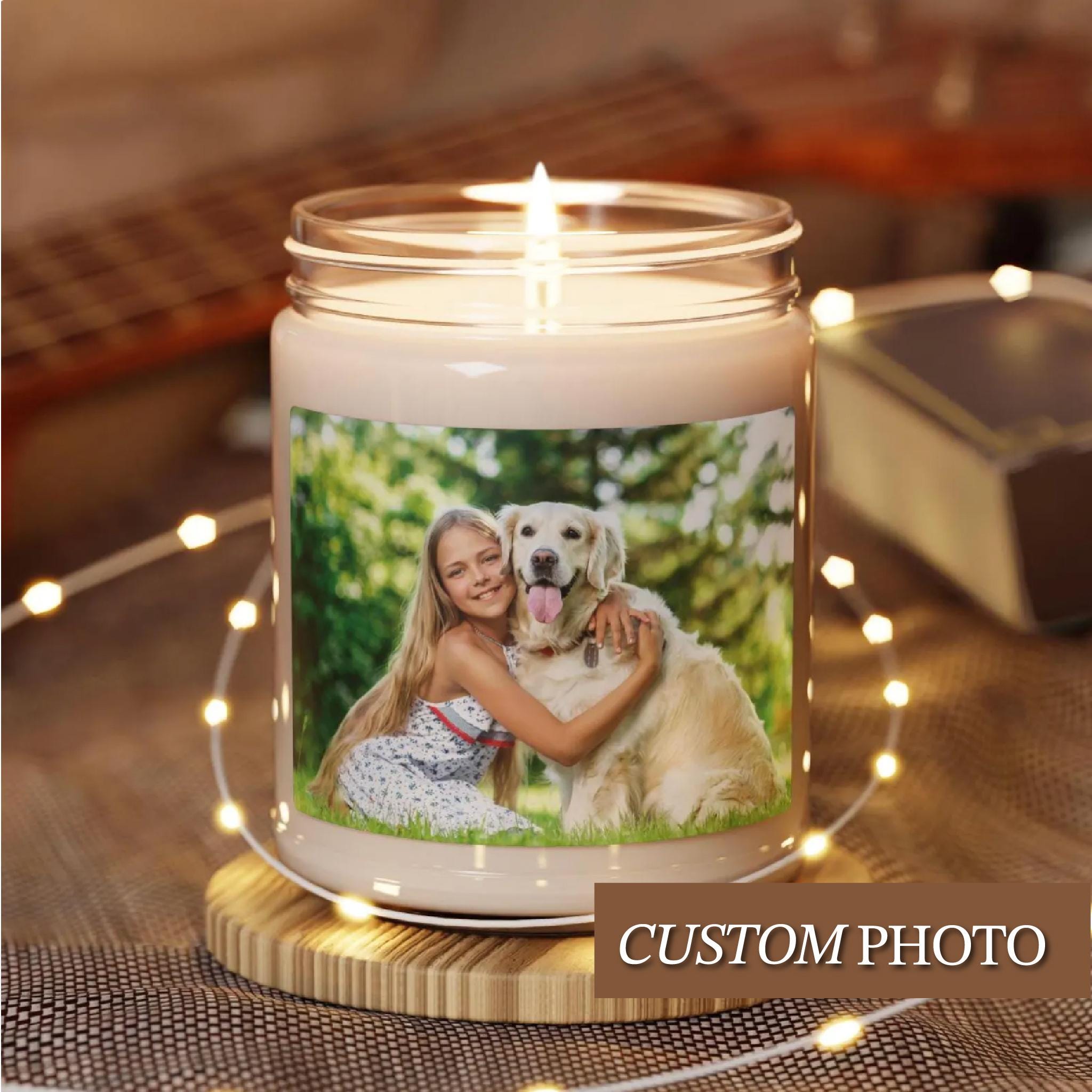Custom Photo Candle Family Photo Gift Personalized Photo Birthday Gift Scented Candle Anniversary Gift Picture Candle Graduation Gift Idea