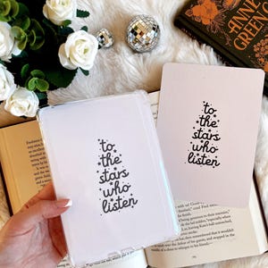To The Stars Who Listen Kindle Case Insert | E-Readers case insert | Bookish Gifts | Fantasy ACOTAR | Bookish Kindle Accessory