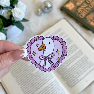 Goosy Liebe Aufkleber | Süßer Bücherwurm Merch | Zubehör | Kindle Sticker | Buch Liebhaber Aufkleber Geschenk | E-Reader Aufkleber