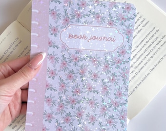 Funda holográfica para Kindle con diseño floral rosa / Funda con brillantina para lector electrónico / Regalos para amantes de los libros / Accesorio para Kindle para amantes de los libros