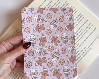 Cookies and Milk Holidays Holographic Kindle Insert | E-Readers Case | Book Lover Gifts | Bookish Accessory