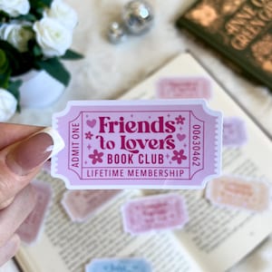 Ten Romance Tropes Aufkleber | Süßer Bücherwurm Merch | Zubehör | Kindle Sticker | Buch Liebhaber Aufkleber Geschenk | E-Reader Aufkleber