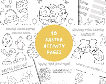Printable Easter Activity Booklet: Games & Coloring Pages (PDF)