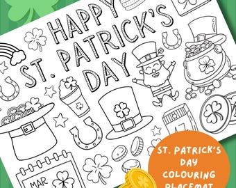 St. Patrick's Day Coloring Page: Kids Activity Printable (PDF)