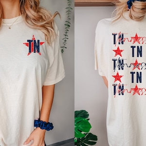 Tennessee Patriotic State PNG: 4th of July Design (Digital Download)