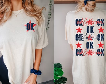 Oklahoma Patriotic PNG: 4 juli State Design (digitale download)