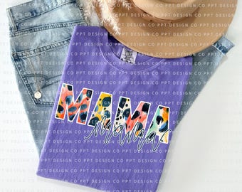 Watercolor Leopard Mama PNG (Digital Download)