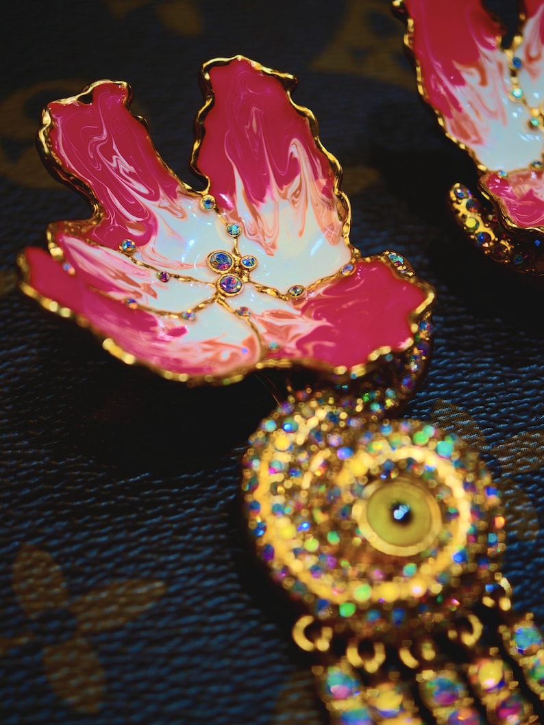 Statement earrings designed to stand out without overpowering