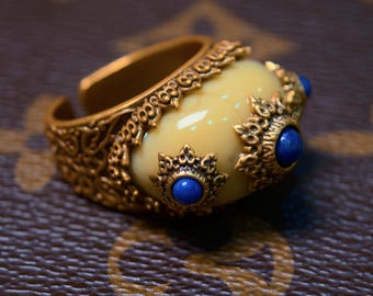 Lumière d’Héritage – Museum-Grade Vintage Revival Ring, Handcrafted French Court-Inspired Jewelry